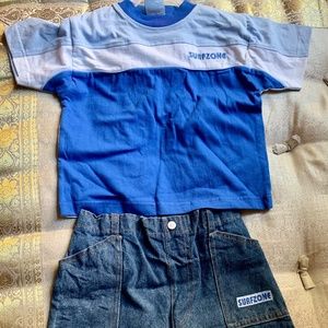 NWT Baby Boy 2-Piece Short Sleeve Tee & Shorts Set